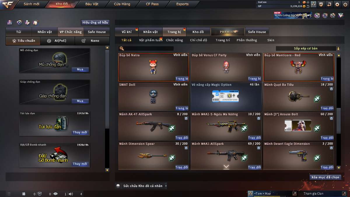 shop acc cf uy tin gia re